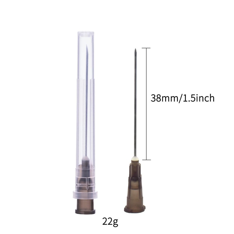 Knixxo 100 Pack 22 Gauge 1.5in Lab Accessories,Individually Sealed Supplies - Image 2